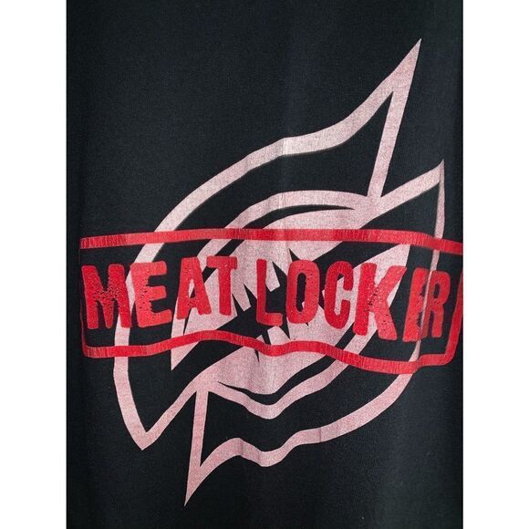 JERZEES BLACK FRESH MEAT GRAPHIC T SHIRT XL - Picture 4 of 5